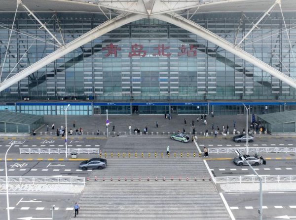 牛来乐 铁路青岛北站西广场交通改造提升国庆前通车